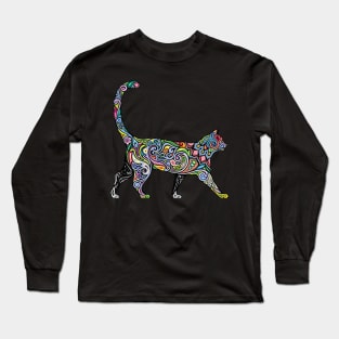 Trippy Cat Long Sleeve T-Shirt